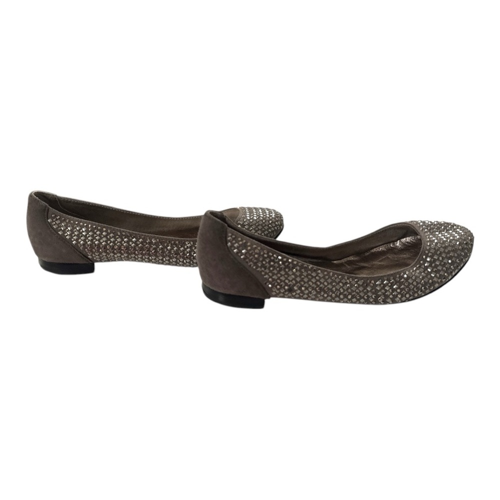Jeffery Campbell IBIZA "Dancing" Ballet flats Grey Studded NWOB